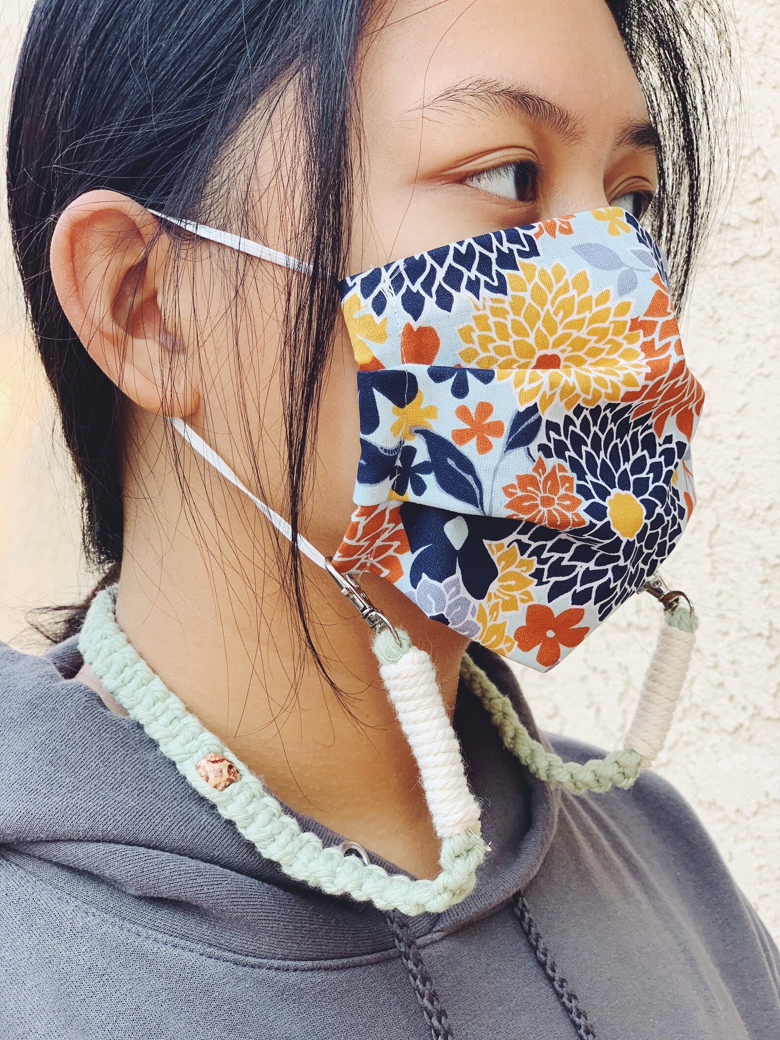 Face Mask Holder Handmade Macrame Mask Strap Lanyard Etsy