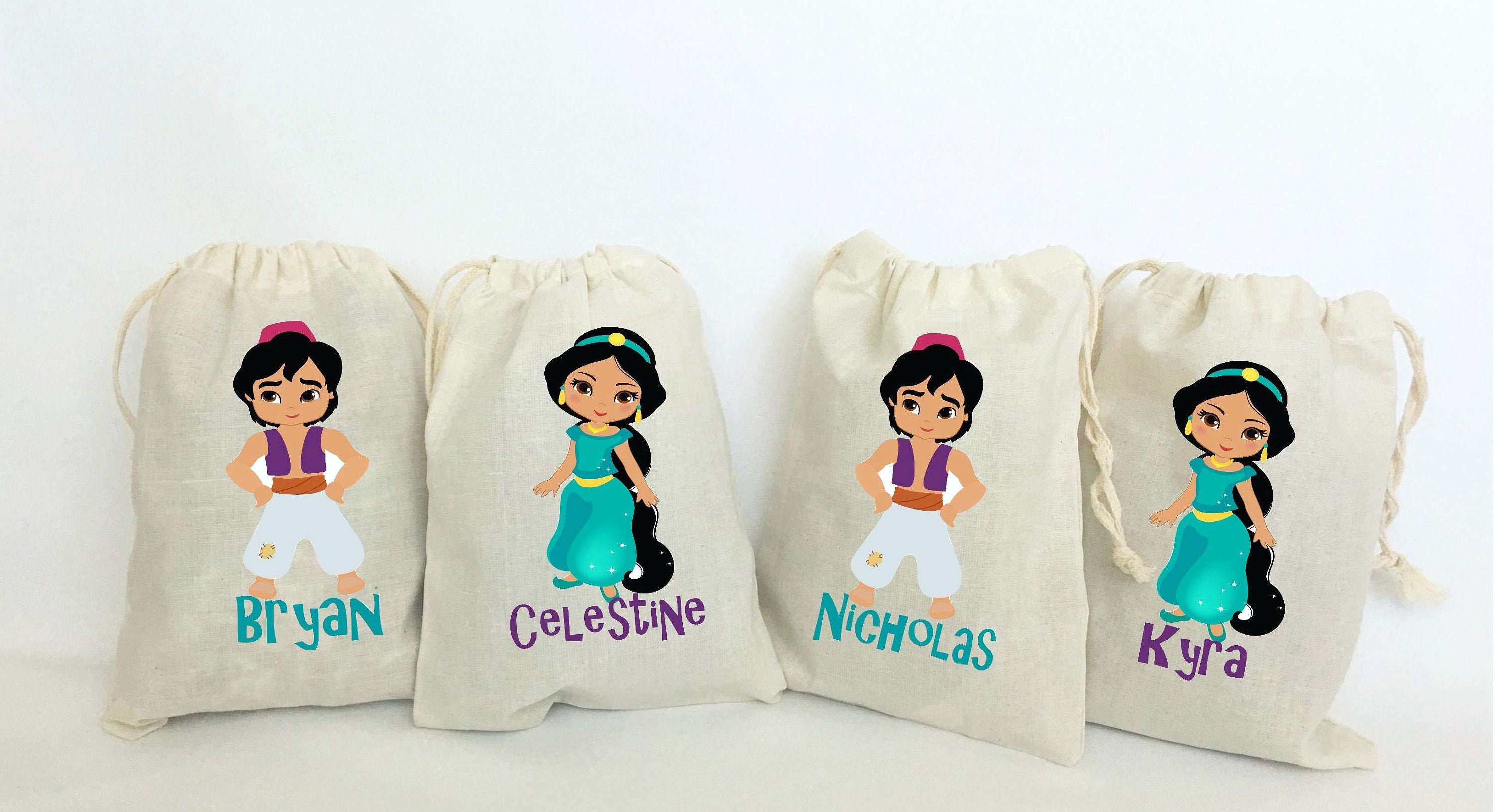 Disney Aladdin Favor Bags Birthday Party Favors Aladdin and Princess …