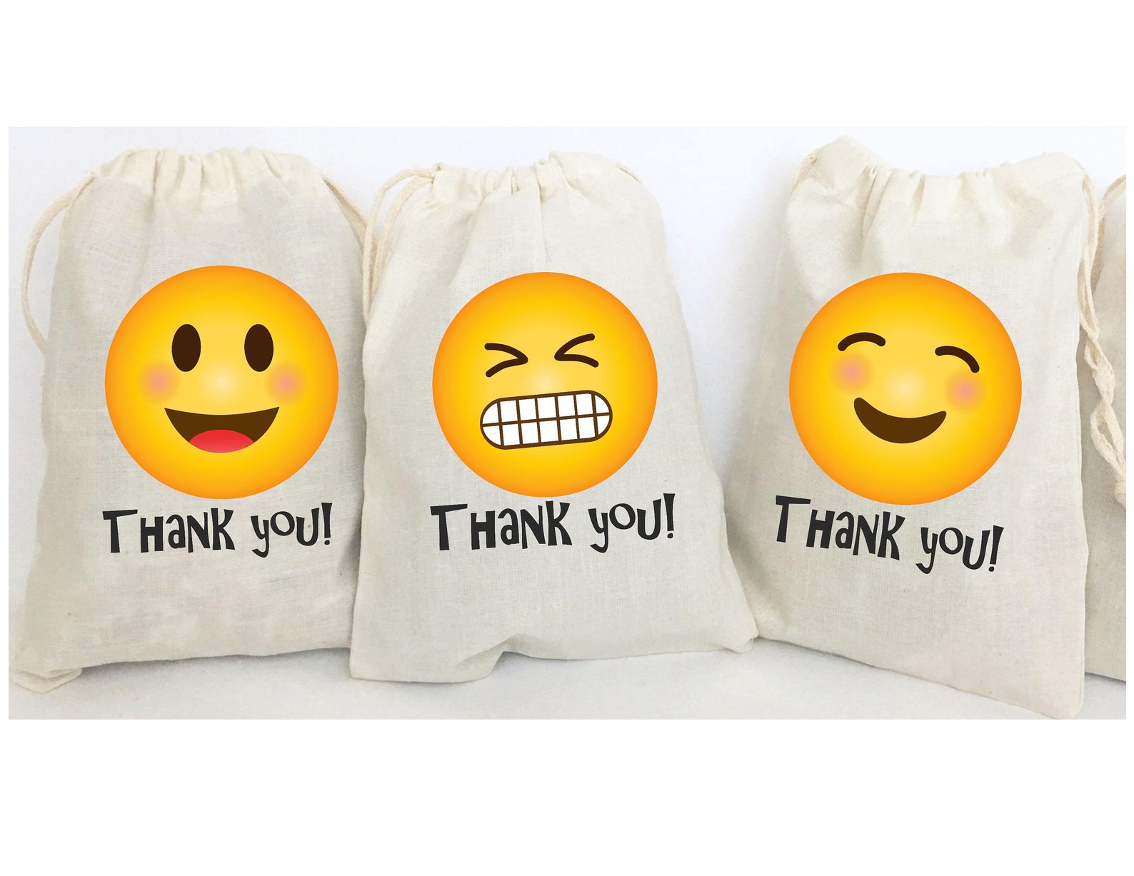 Emoji Favor Bags Emoji Party Favors Personalized Party Gift Etsy