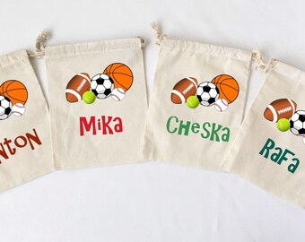 Personalized Sports Favor Bags: MVP Baby Shower, Set of 5