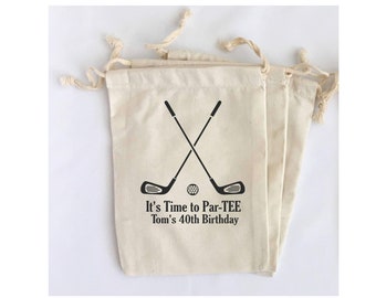 Golf Favor Bags Sports Party Favors Golf Favors Golf Tournament Favor Bags Golf Party Favors - SET OF 5 BAGS