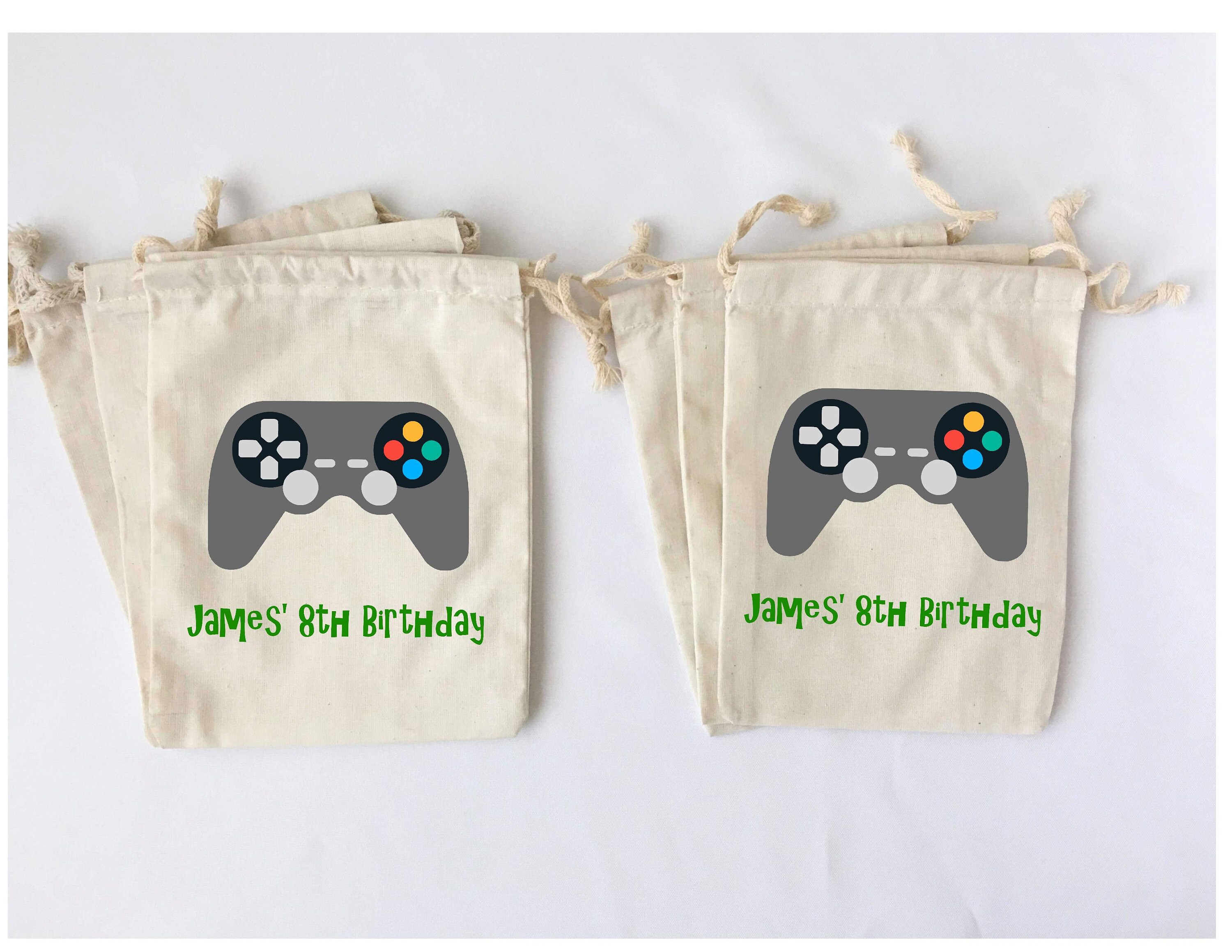 Video Games Party Favor Bags Gamer Birthday Gift Bags Etsy