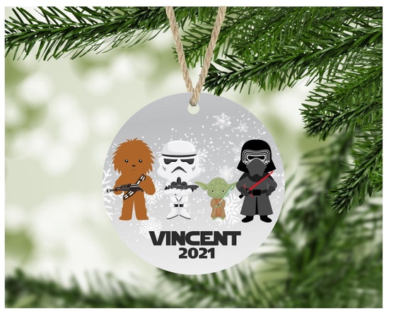 Christmas Ornament Space Wars Ornaments Personalized Kids Ornaments Galaxy Outer Space Ornaments