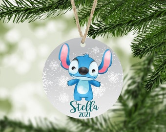 Cute Alien Ornament Personalized Kids Ornament Christmas Hawaiian Ornaments