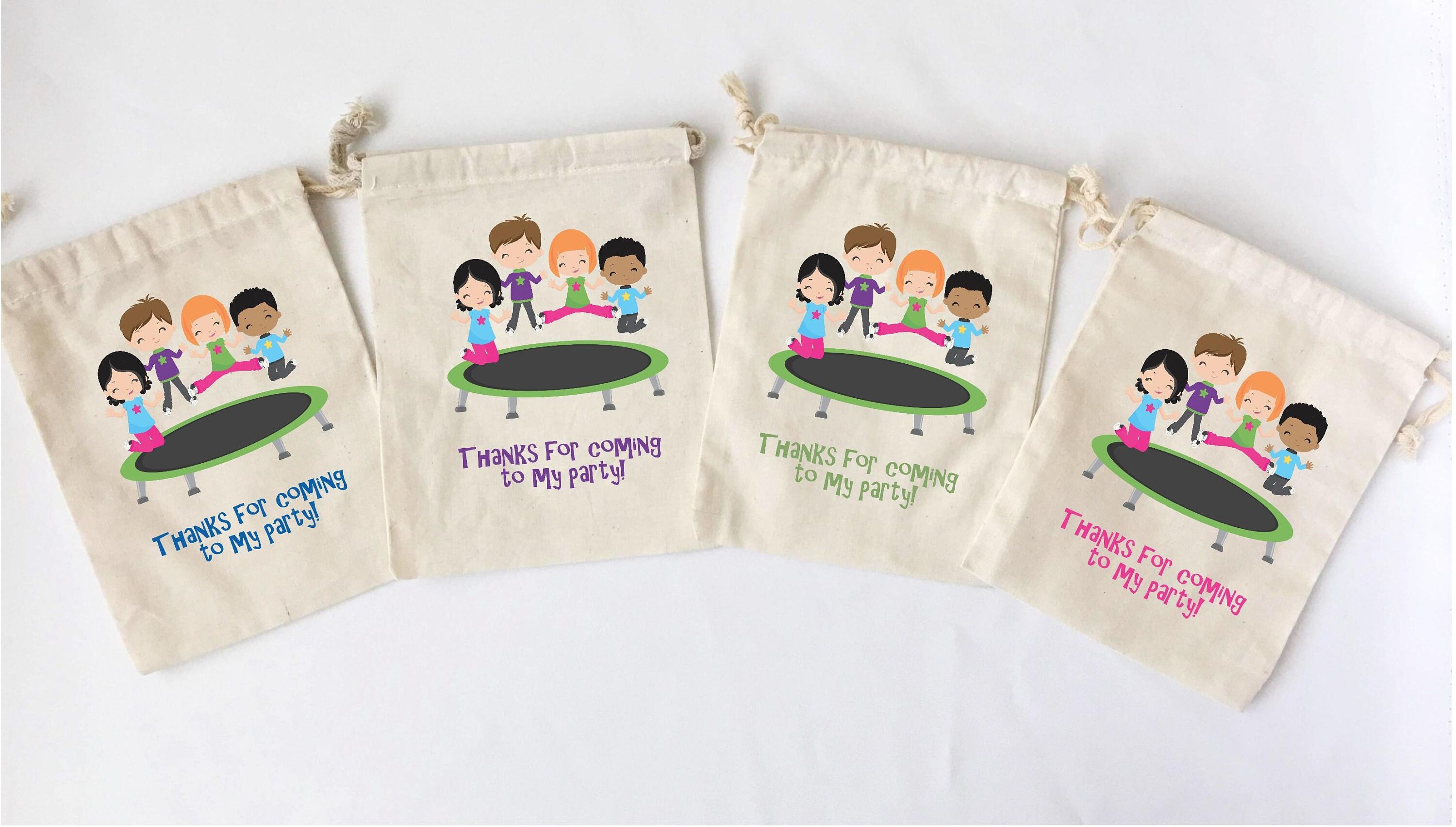 Trampoline Party Favor Bags Birthday Party Favors Bounce House Etsy