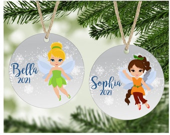 Fairy Ornament Cute Fairies Ornaments Personalized Kids Ornaments Holiday Christmas Stocking Stuffers