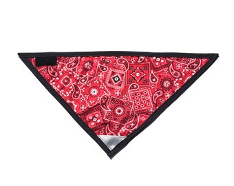 RED WESTERN (2) Dog Bandana - VELCRO® Brand Fastener