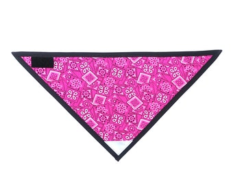 PINK WESTERN Dog Bandana - VELCRO® Brand Fastener