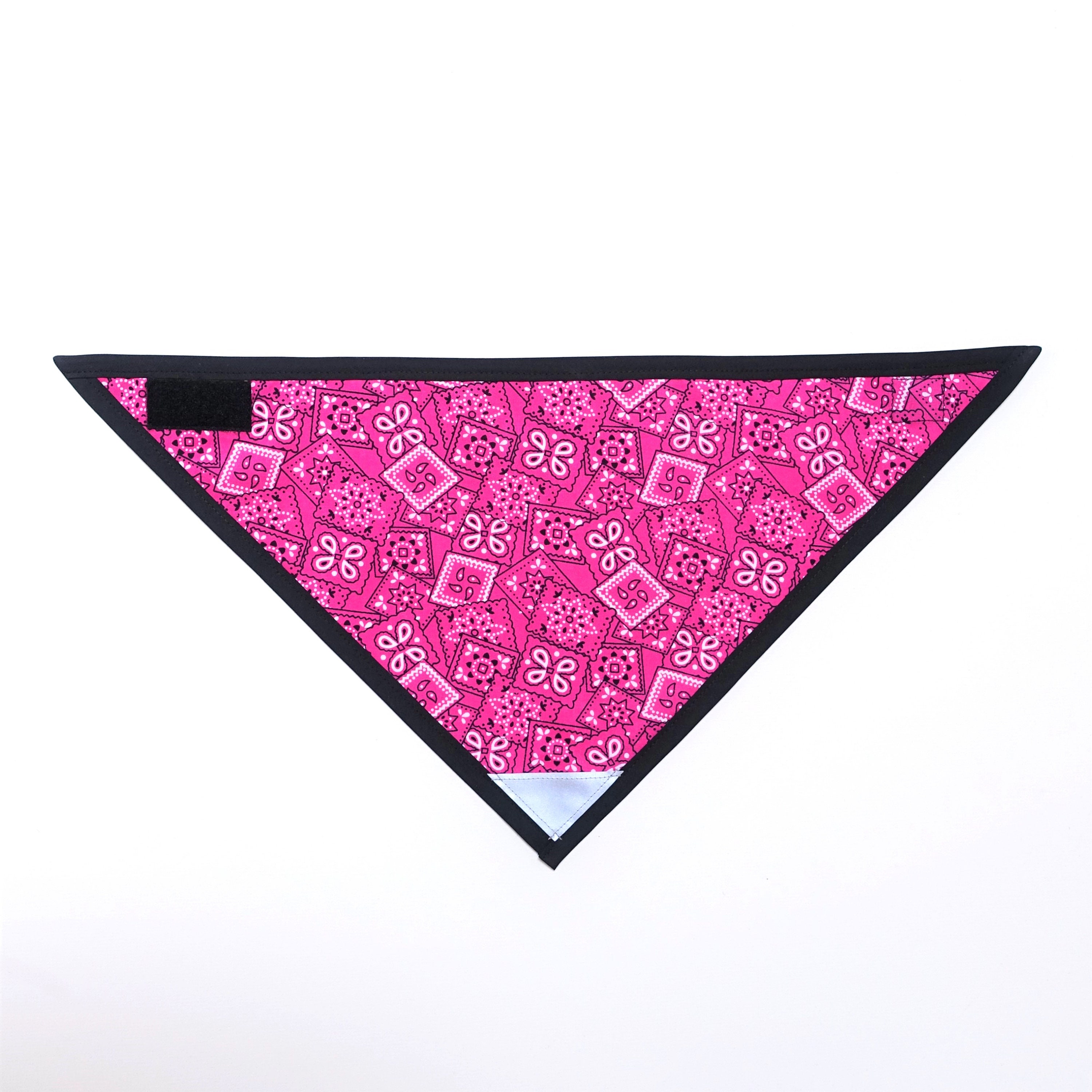 PINK WESTERN Dog Bandana VELCRO® Brand Fastener Etsy