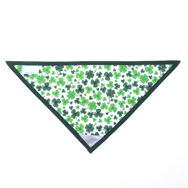 FEELING LUCKY Reflective Patch and VELCRO\u00ae Brand Fastener Dog Bandana