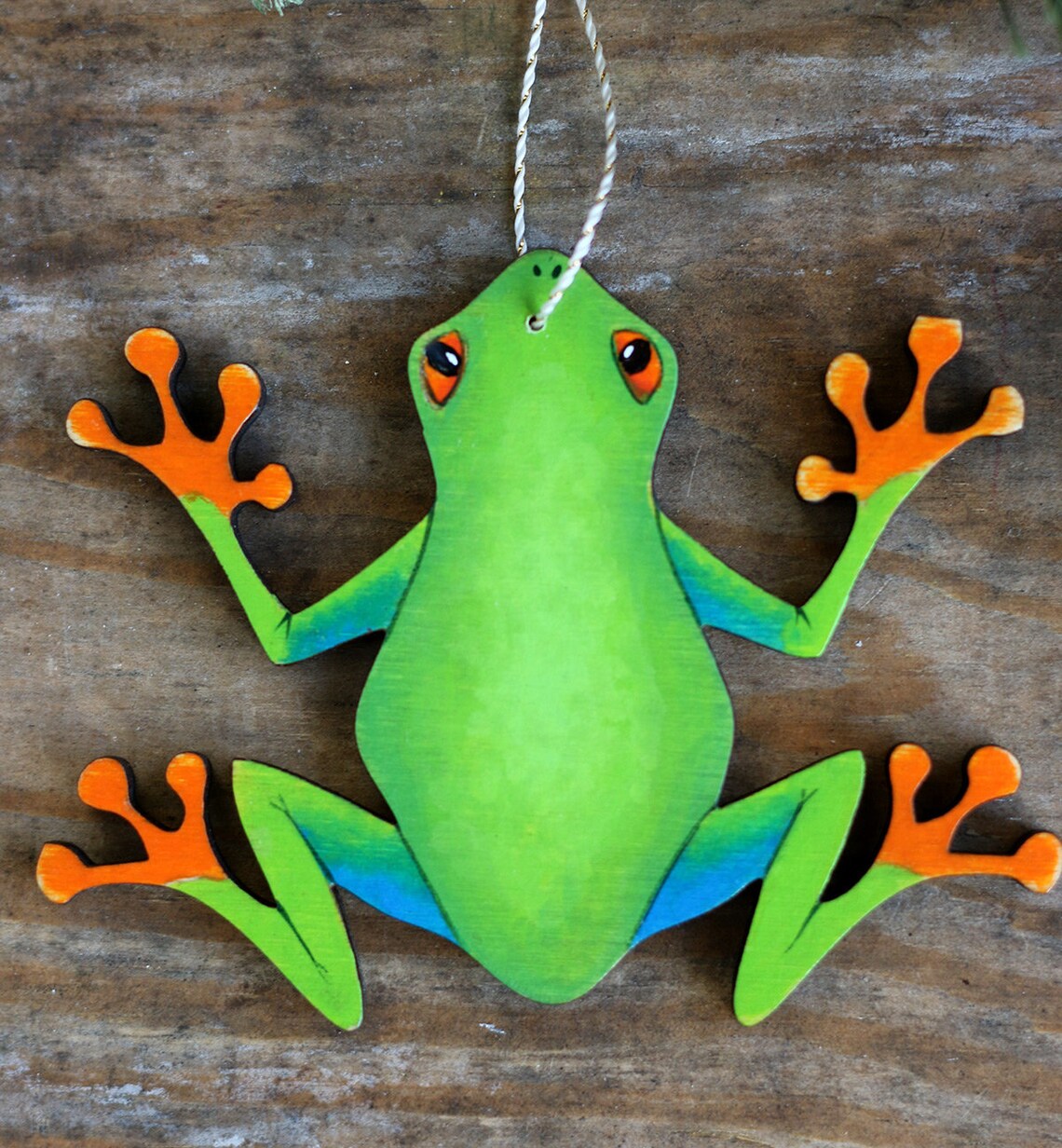 Personalized Frog Ornament Tree Frog Ornament Custom Etsy