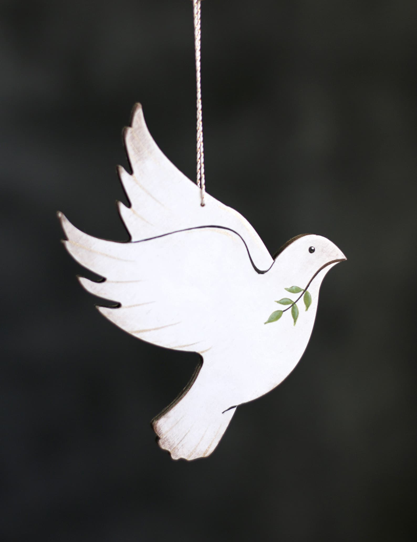 Personalized Dove Ornament Custom Christmas Ornament Hand Etsy