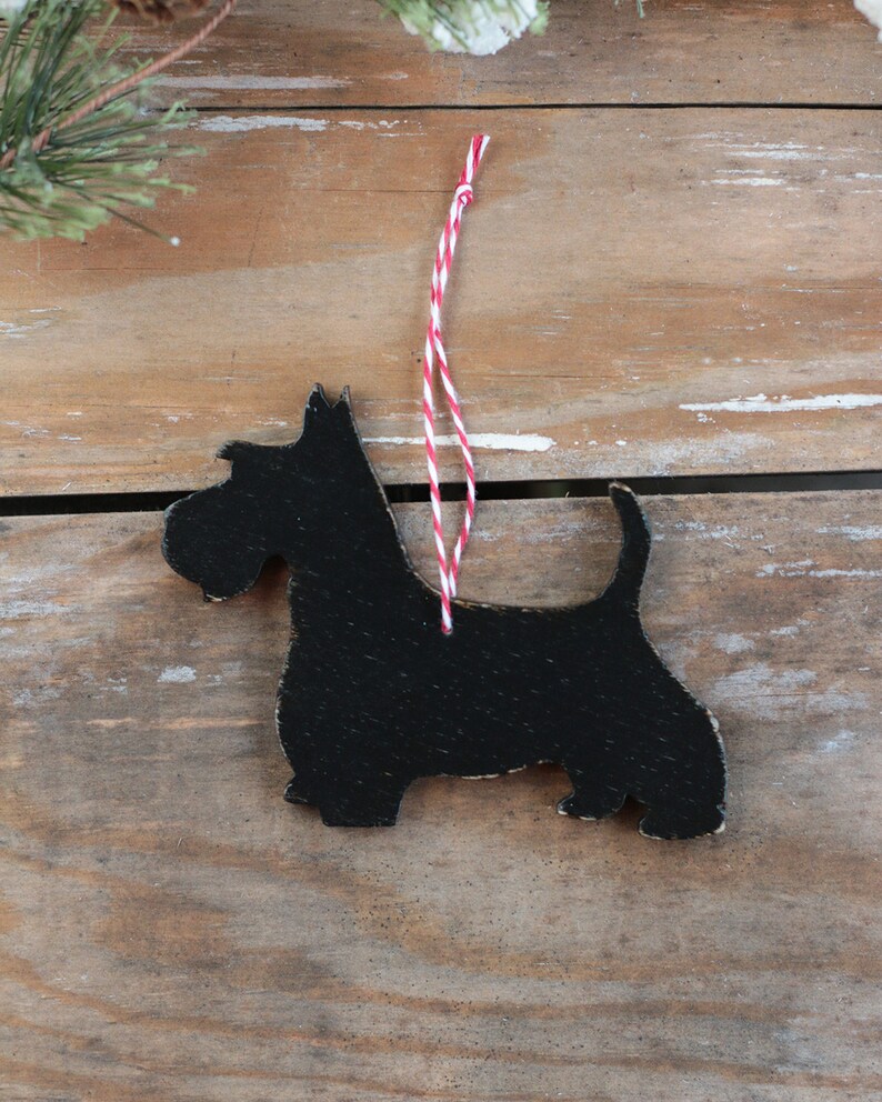Scottish Terrier Ornament Personalized Christmas Ornament Etsy