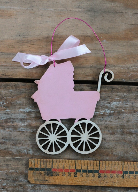 baby carriage ornament
