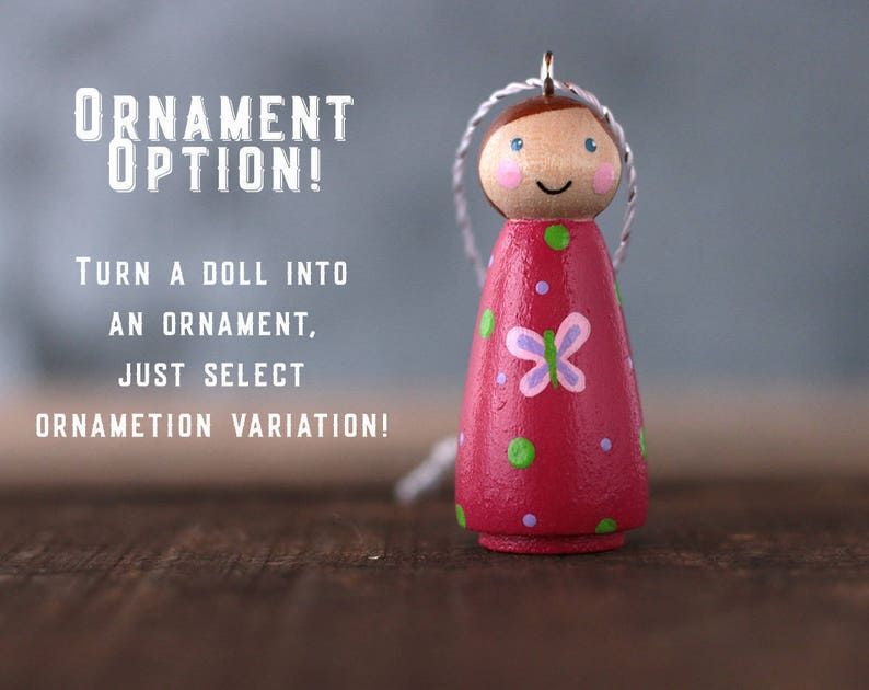 Halloween Peg Doll Black Cat Peg Doll Vintage Style Etsy