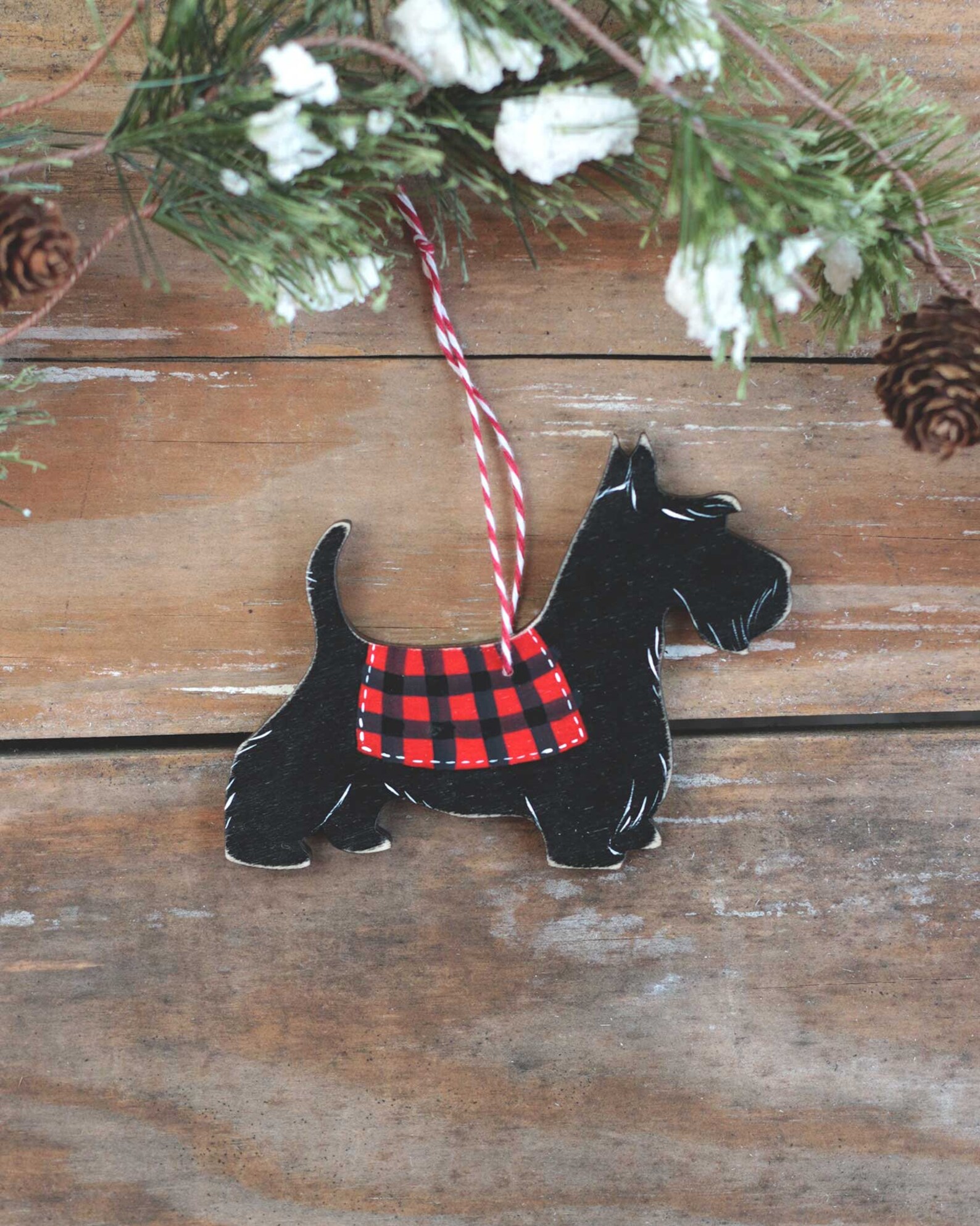 Scottish Terrier Ornament Personalized Christmas Ornament Etsy