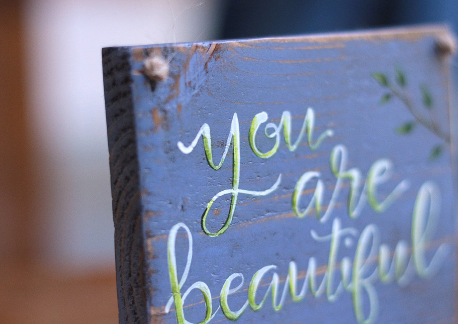 Custom Hand Painted Wood Sign You Are Beautiful Sign Gift Etsy