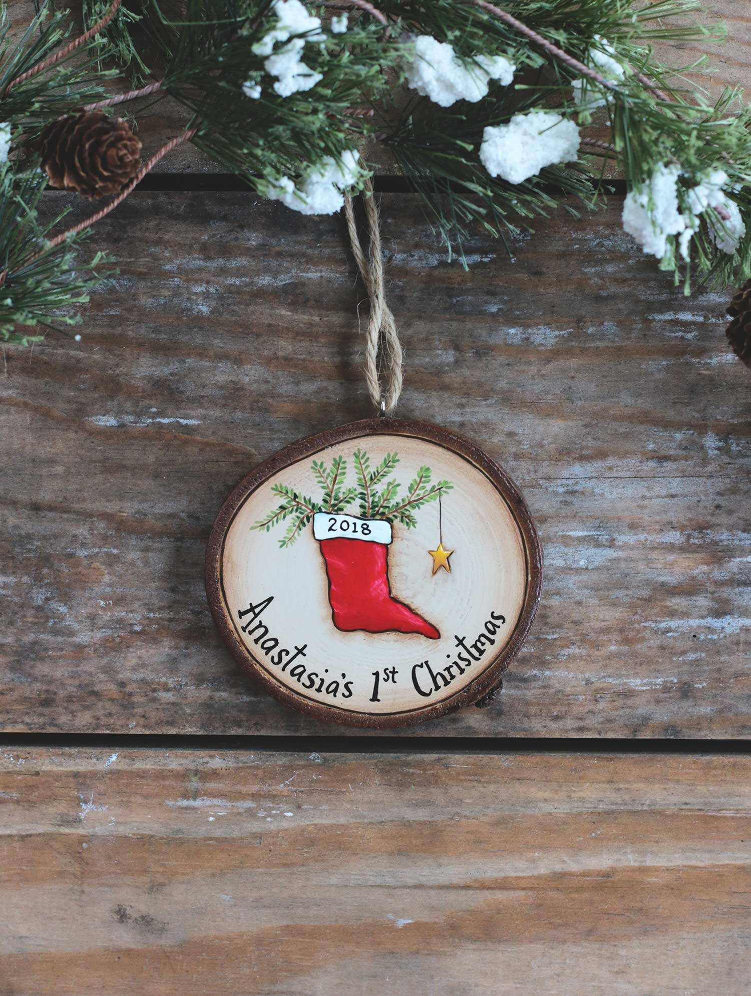 baby's first christmas stocking 2018