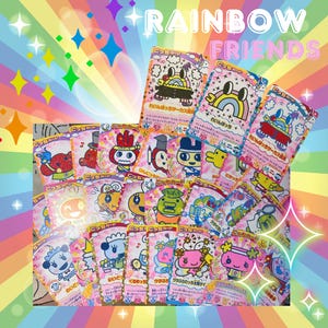 Tarjetas coleccionables de Tamagotchi Pride, tarjetas coleccionables de arcade, tarjetas fotográficas de Tamagotchi (conjunto completo), regalo del mes del orgullo Rainbow Friends, apoyo LGBTQ+