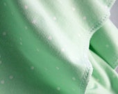Mint and Spots Baby Swaddle, Baby Blanket, Baby Wrap, Baby Bedding, Newborn Gift, Pram Blanket, Bassinet Blanket.