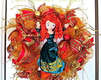 Merida Wreath, Brave Merida Wreath, Character Wreath