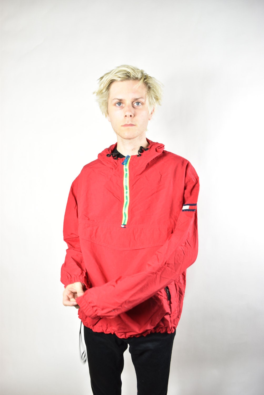 Vintage Red Tommy Hilfiger Pullover 
