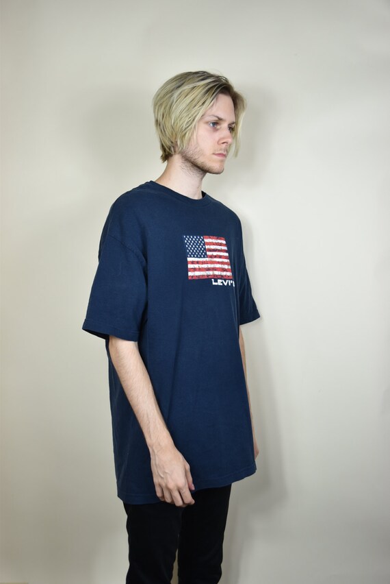 levis american flag t shirt
