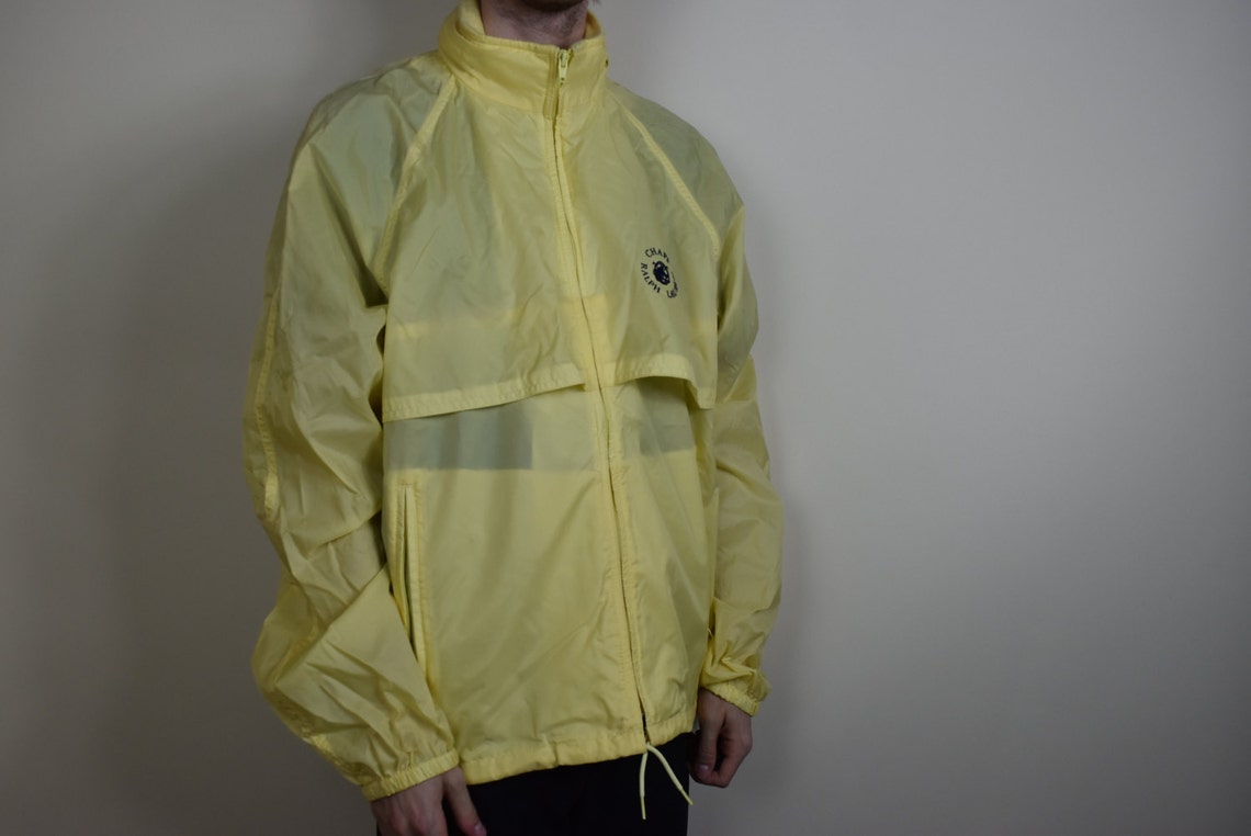 Vintage Yellow Polo Ralph Lauren Windbreaker Jacket | Etsy