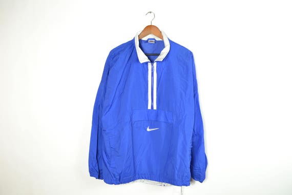 white nike half zip pullover