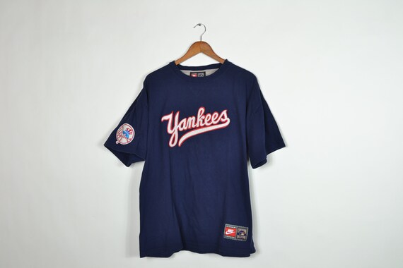 Vintage Navy Short Sleeve New York Yankees Nike T Shirt 