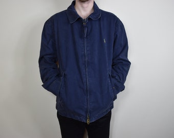 Vintage Blue Polo Ralph Lauren Zip up 