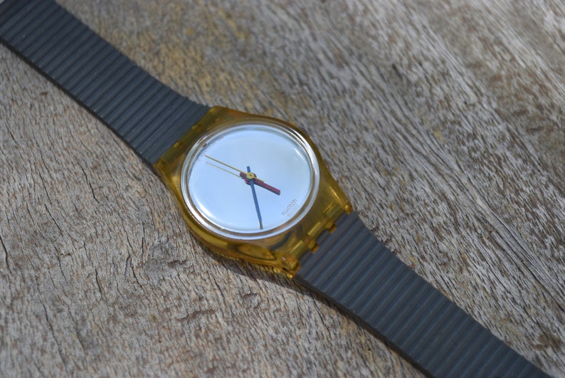 Vintage Rare 1988 Mirrored Swatch Watch Etsy