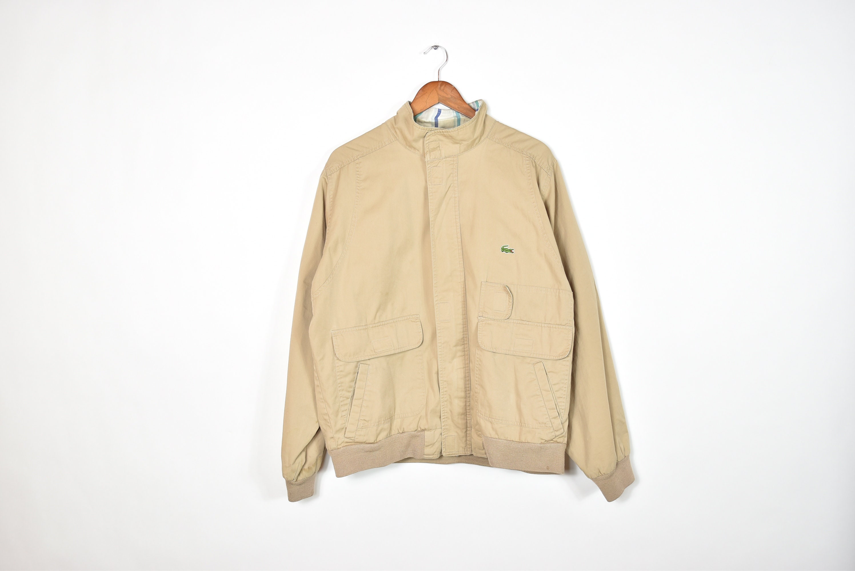 Vintage Tan Lacoste Harrington - Etsy