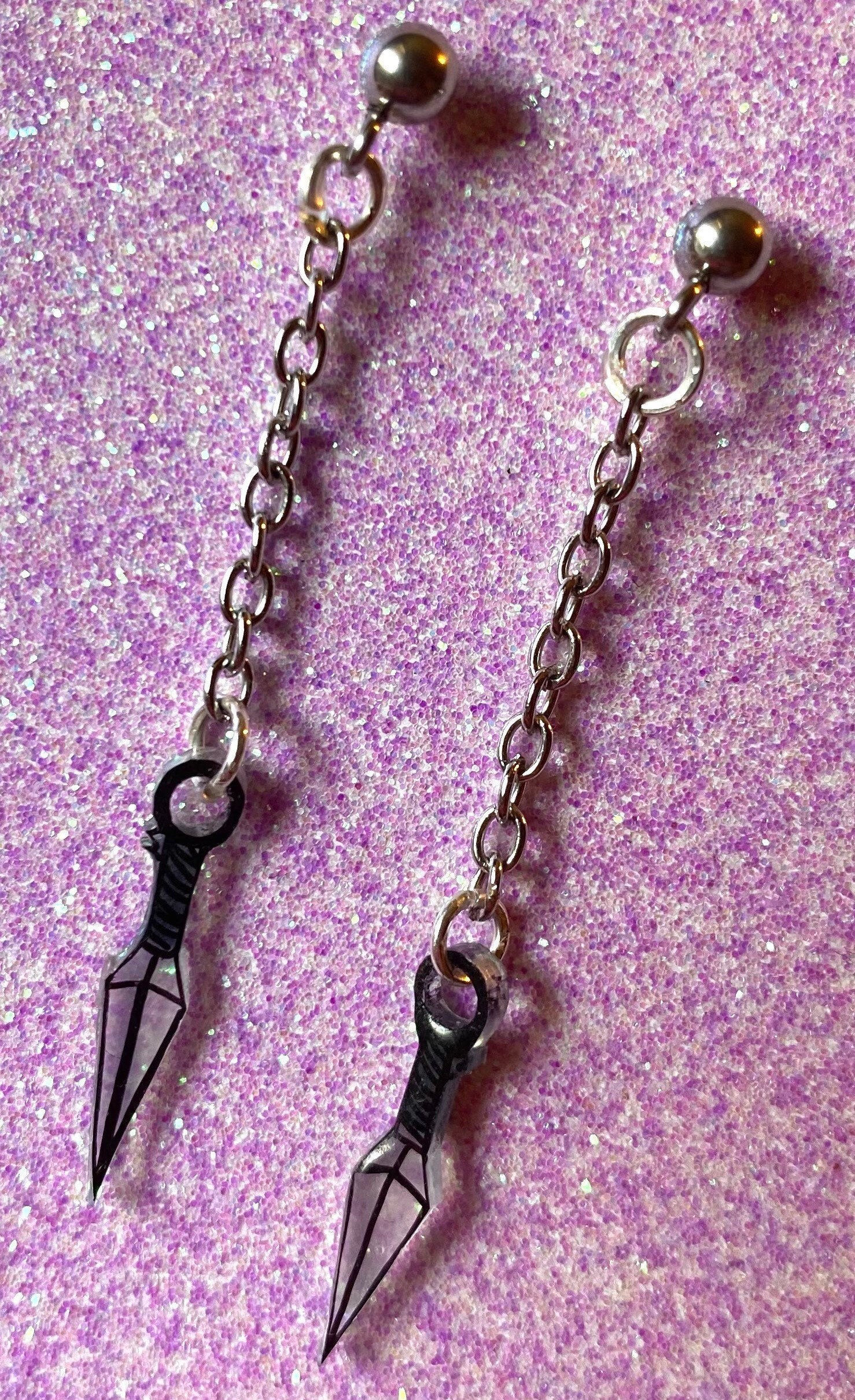 Naruto kunai earrings Clearance