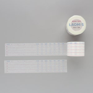 LAOMIS Washi Tape/ Habit Tracker  / 30mm x 10m