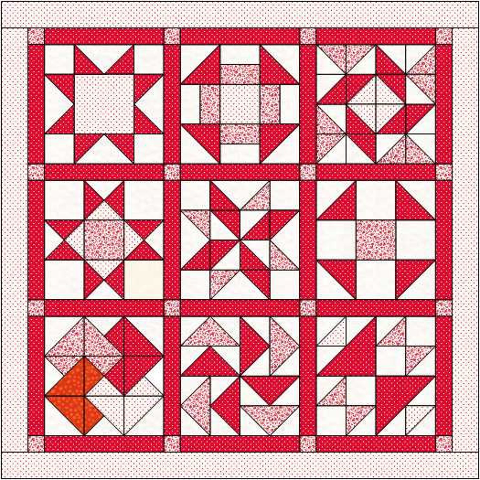 Variable Star Patchwork Pattern 3 6 9 Variable Star Patchwork Block Pattern Digital - Etsy Canada