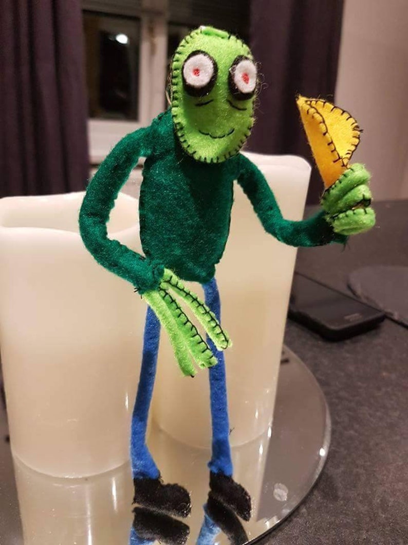 Salad Fingers felt figure Etsy