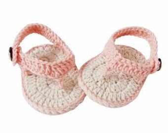 Tongs pour bébé au crochet, sandales pour bébé, chaussures de bébé au crochet, cadeau de baby shower