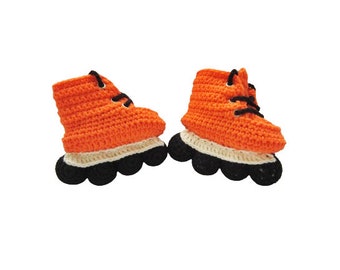 Crochet Baby Roller Skate  shoes, Skates Boots, newborn gift