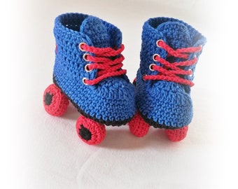 Crochet Baby Roller Skate  shoes, Skates Boots
