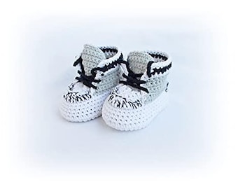 Crochet Baby Sneakers , Booties,  Newborn Shoes