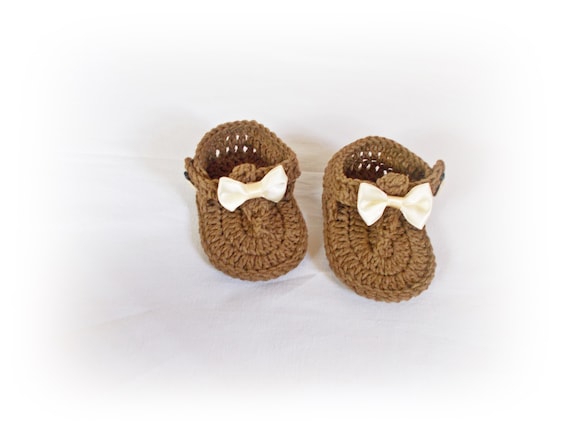 Brown Baby Flip Flops, Baby Sandals, Brown sandals, Crochet Baby Flip Flops, Summer Baby Shoes, Crochet Baby Sandles, Girl Sandles