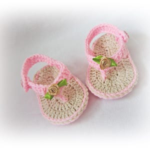 Crochet Baby Flip Flops