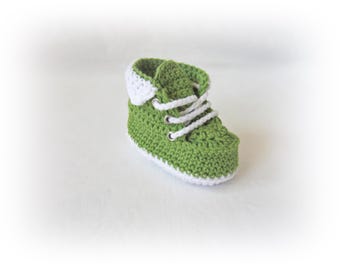 Crochet Baby Work Booties, Soft Infant Shoes