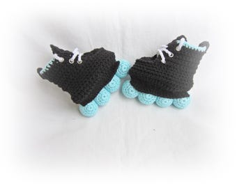 Crochet Baby Roller Skate  shoes, Skates Boots, newborn gift