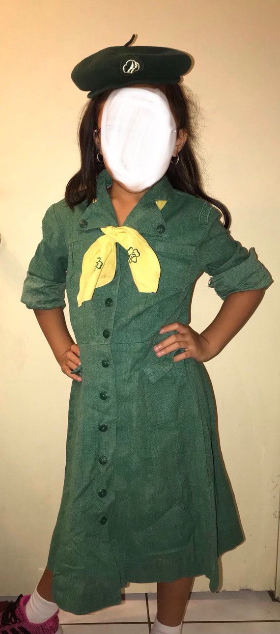 Vintage Girl Scouts 1950's Official Uniform - image 2