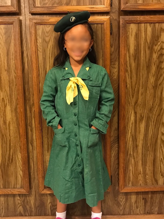 Vintage Girl Scouts 1950's Official Uniform - image 1