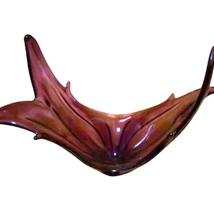 Murano Glass Art, Ciotola, Mid Century Modern, Art Déco, vintage, unico