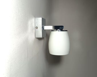 磁器製シェード付き壁掛け照明器具（ペア）、SLVドイツ製、ミッドセンチュリーモダン