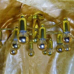 Ceiling flush light, Mid Century Modern, Art Deco. Space Age, Sputnik by Honsel, very rare